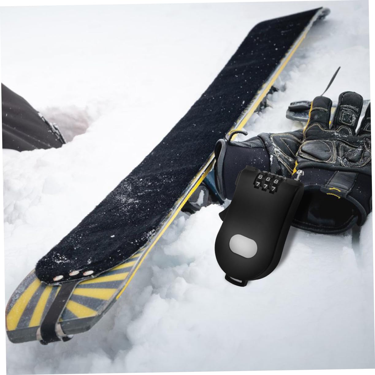 BESPORTBLE 6pièces Verrou De Sécurité Rétractable Pour Snowboard Et Vélo Serrure Anti- Avec Câble Pour Équipements Extérieur