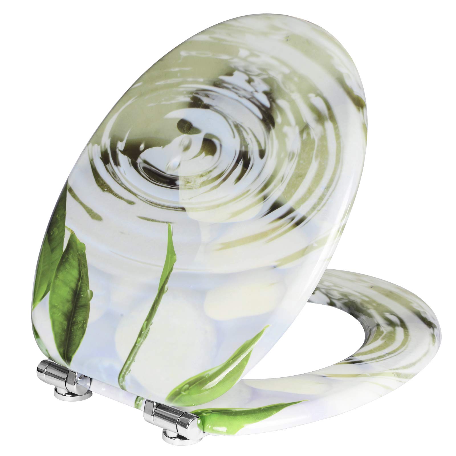 Buy Wooden Toilet Seat, Soft Close WC Seat Lid Cover for Family