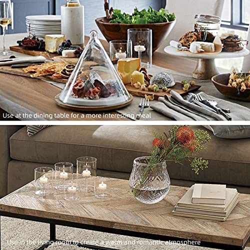 Ylsmile FLOATING CANDLES FOR CENTERPIECES Cylinder Hurricane Glass Candle Holder For Table Centerpieces, Clear Votive Candle Holders For Wedding Parties, Decorative Candleholders For Home Dining Room Decorations thumb #4