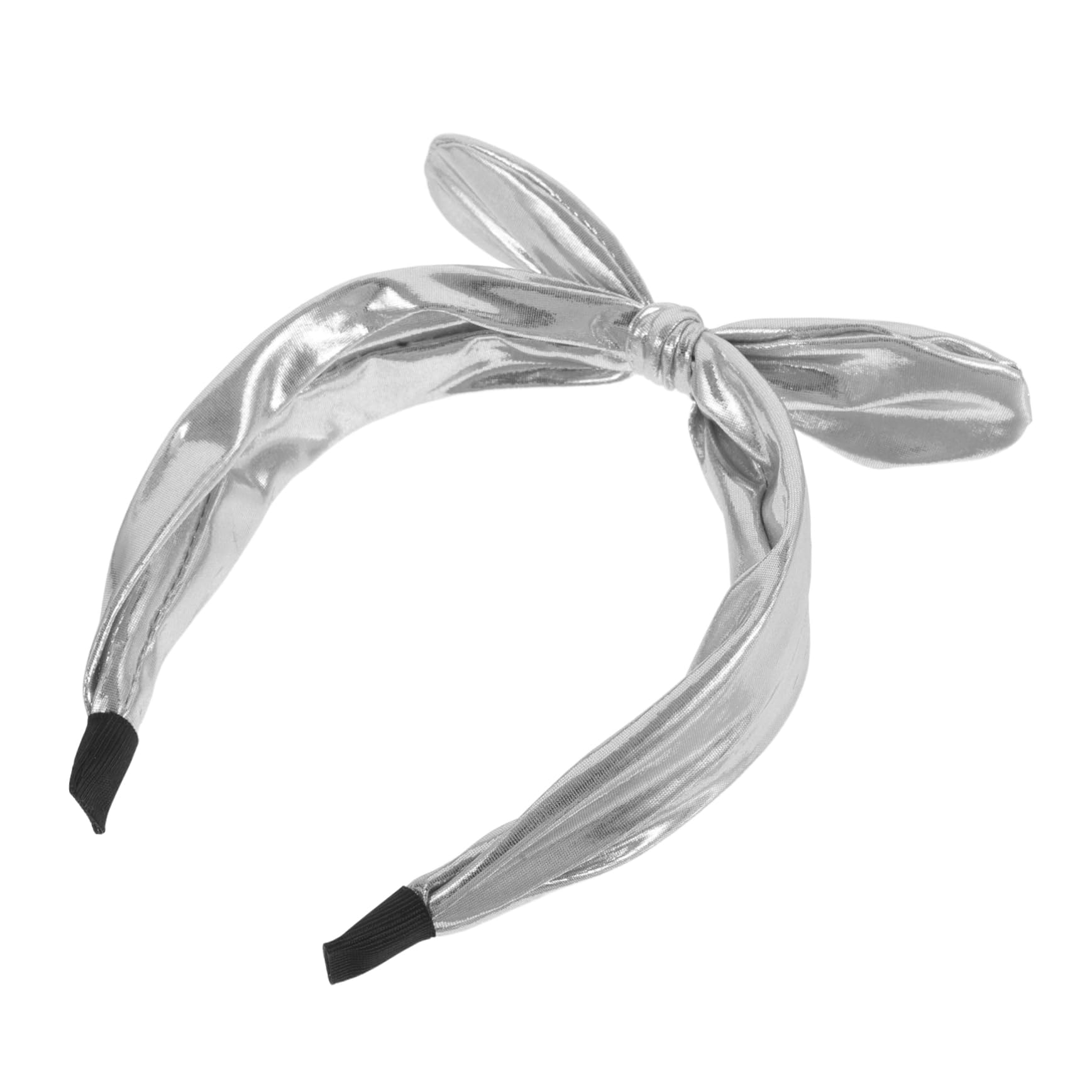4 Piezas Diadema Ancha con Lazo Metálico Accesorio para Pelo Cómodo y Seguro Banda de Moda para Mujeres y Niñas para Fiestas Celebraciones y Diario