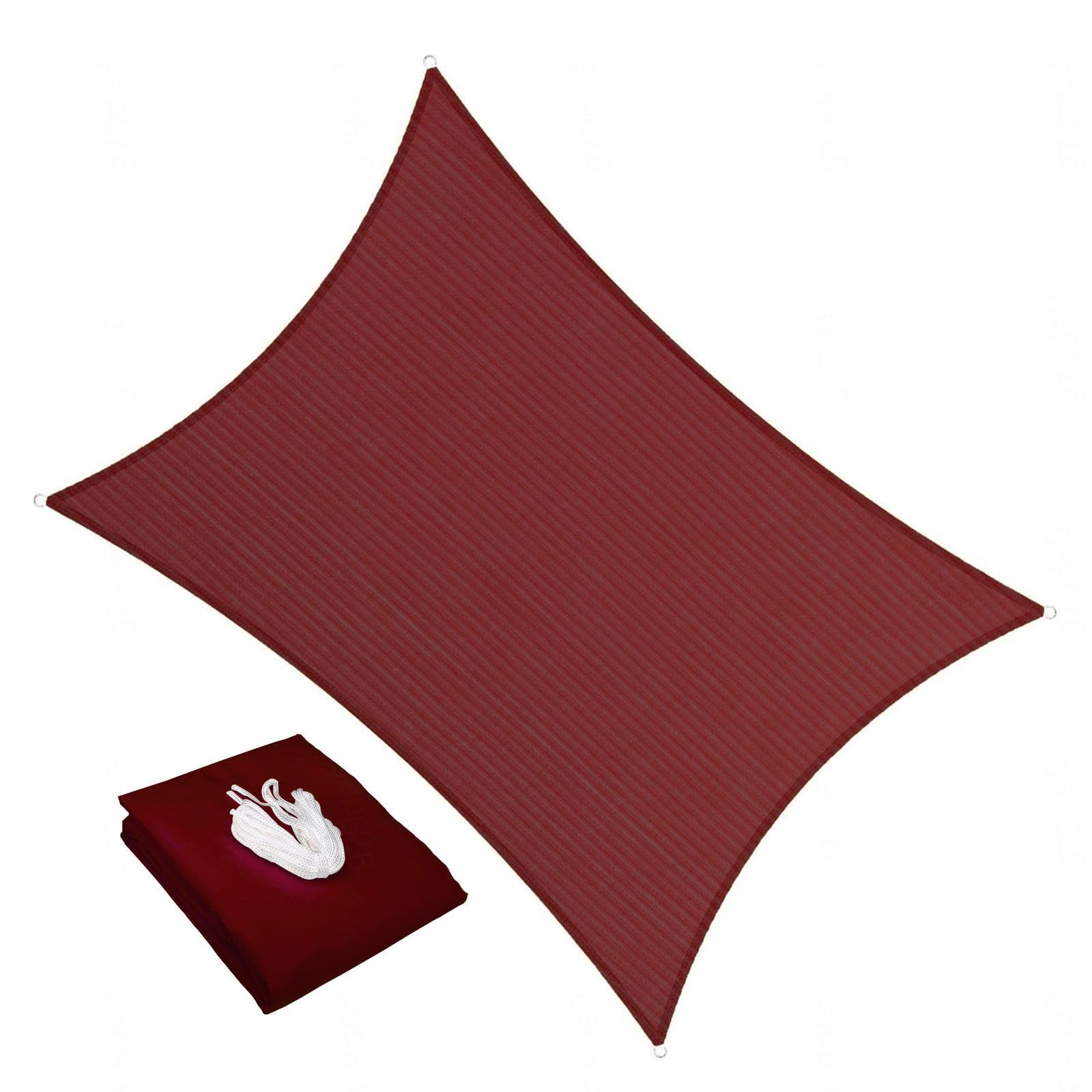 Auvent anti-UV rouge 4m x 5m : fini la chaleur et la pluie sur la terrasse