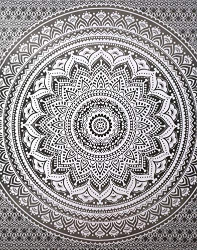 Cotton Ombre Mandala Tapestry - Boho Wall Hanging -2