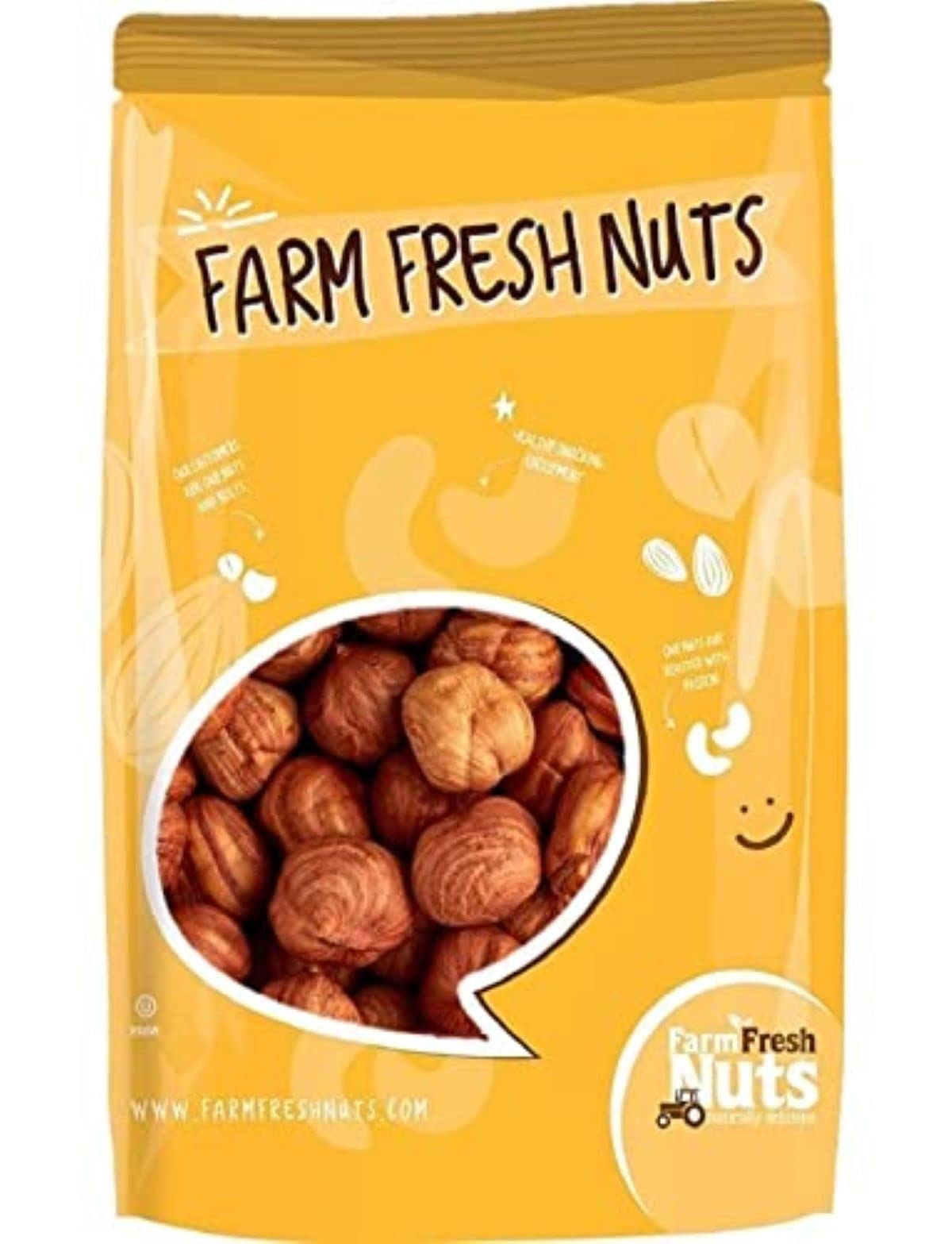 Whole Shelled Raw Filberts - Oregon Hazelnuts by Farm Fresh Nuts | All Natural, Compares to Organic - Unsalted, Handpicked for Freshness, Super Crunchy, (2 Pound)