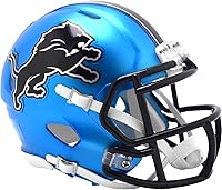 Detroit Lions 2024 Alternate Riddell Speed Mini Football Helmet - Official NFL Collectible Replica for Fans & Autographs