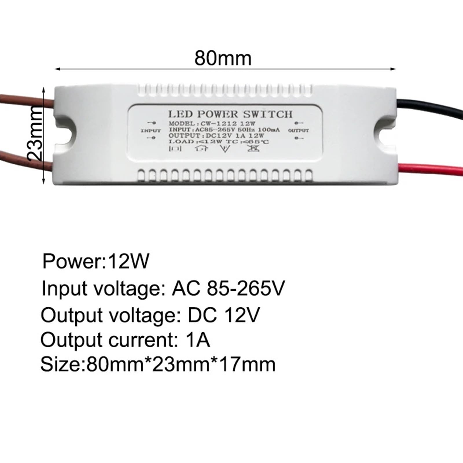 LED Netzteil 12V Transformator Treiber Adapter für CCTV AC110V 220V
