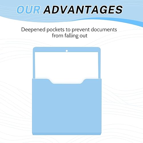 Miniatura 3 de Fuutreo 6 organizadores magnéticos de pared para archivos, soporte magnético para archivos de pared, frigorífico, revistas para papel de cartas de