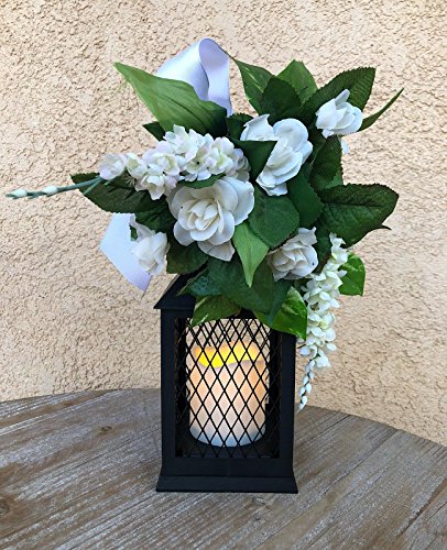 Farm House Lanterns (12 Pc Set) 10" Decorative Lanterns With Flameless Led Lighted Candle, 5Hr Timer, Weather Resistant - Indoor Outdoor Home Garden Weddings W/Bonus String Lights! (12 Pack - Black) #TOP2