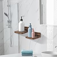 Vista 6 de Wood - Soporte de altavoz montado en la pared, soporte para cámara de monitor, estante pequeño para altavoz Bluetooth, cámara web, teléfonos