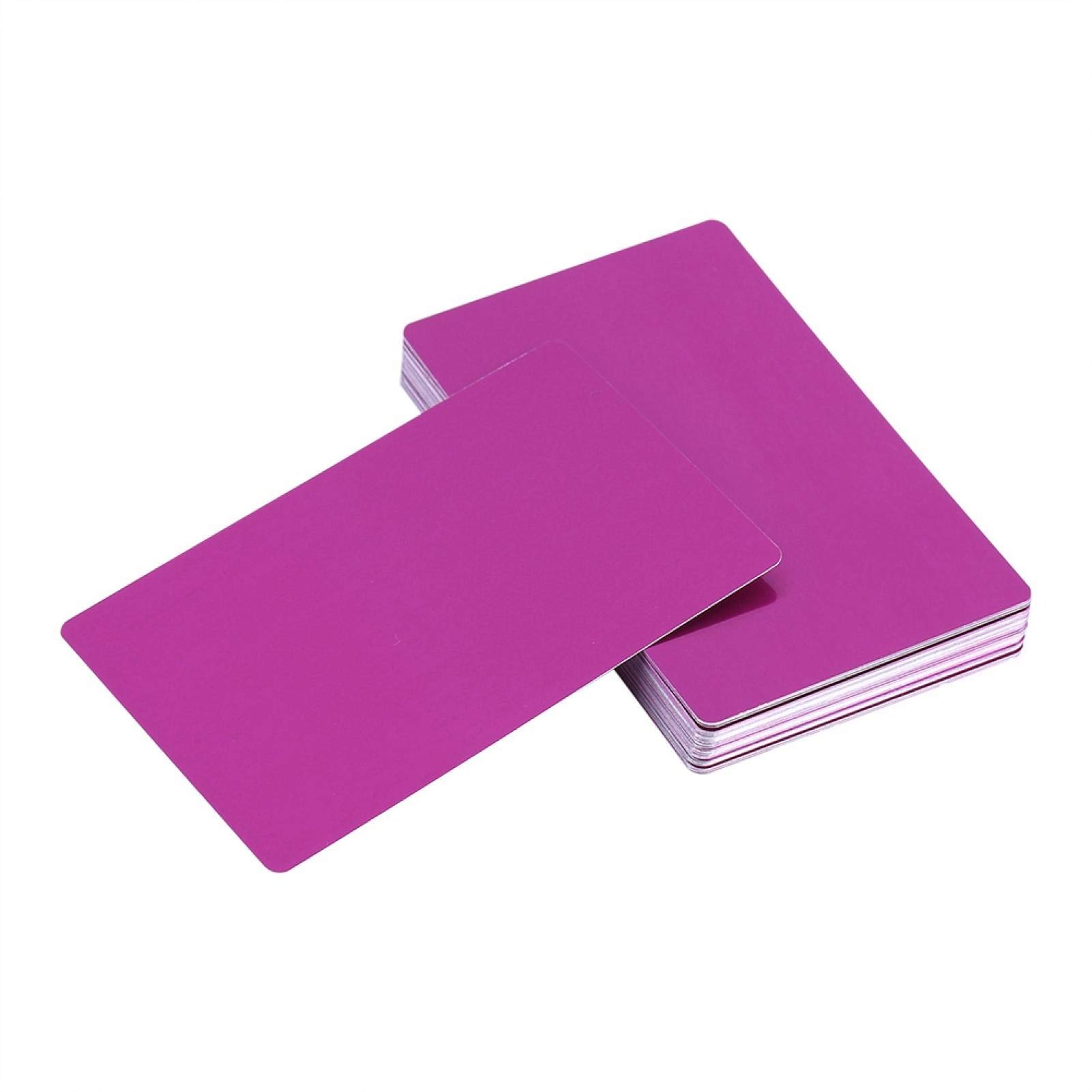 50pcs Blank Engraved Aluminium Cards