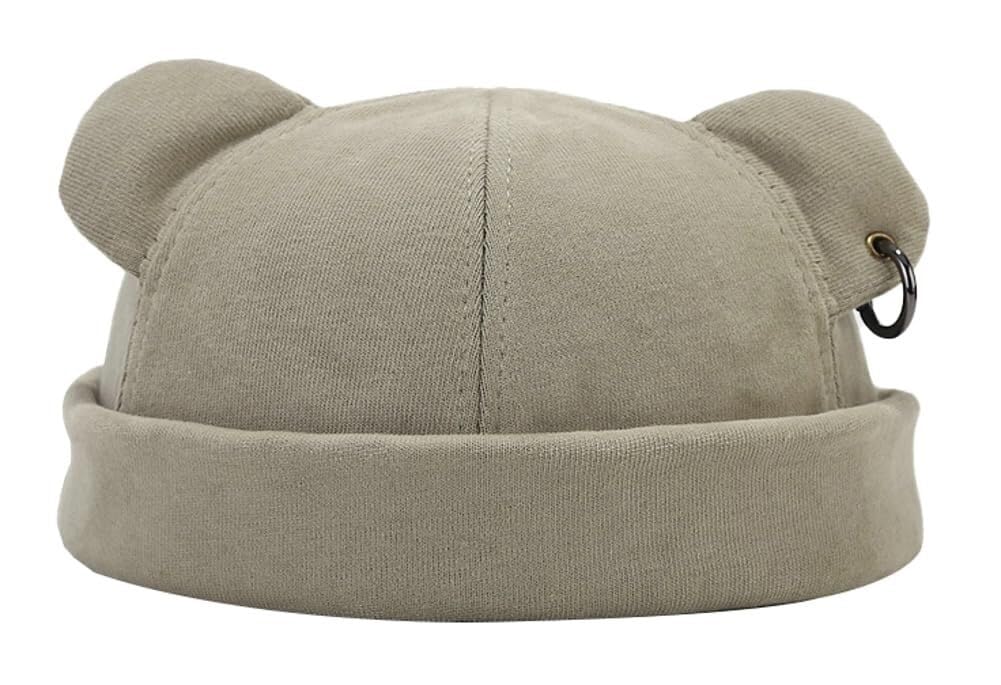 Bonnet oreilles d'ours chaud et sans bords style miki pour l'hiver