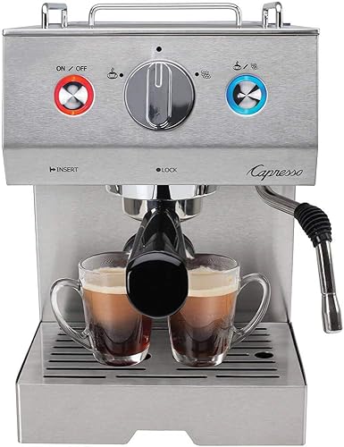 Capresso Cafe Select - Máquina profesional de café espresso y capuchino de acero inoxidable