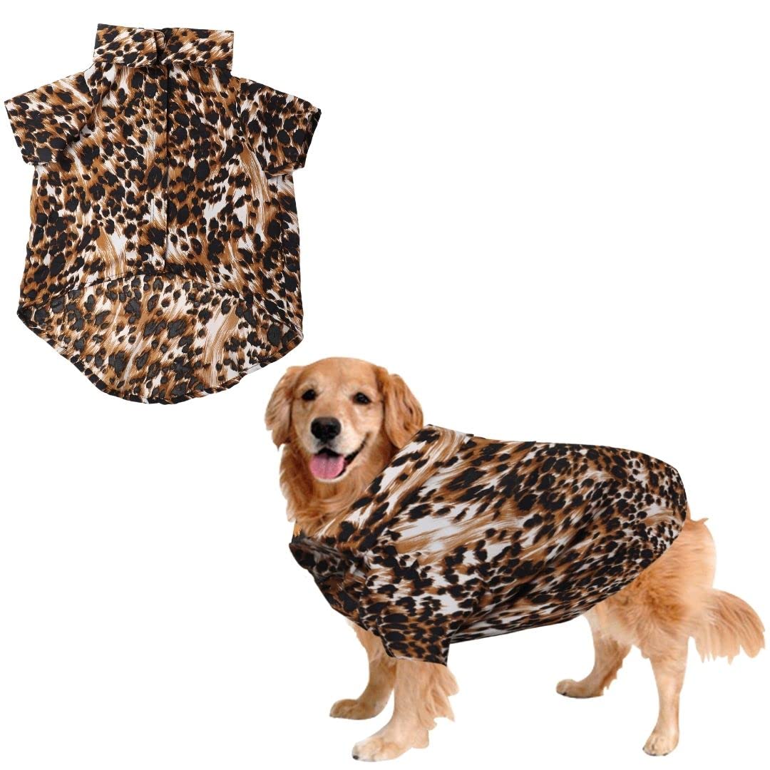 Sage Square Funky Soft Material Dog Shirt | Cool/Funky Print Pet | Soft Light Weight | Comfortable & Breathable Dog Clothing | Trendy Vest Outfit (Leopard Print) (XLarge - 26inch) (B0B68DM8LV) Amazon Price History, Amazon Price Tracker