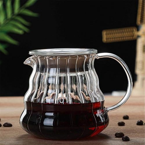 Miniatura 8 de YRHH Café, jarra de café de goteo, cafetera, tetera, cerveza, percolador barista, resistente al calor, filtro doméstico, taza de 10.1 fl oz