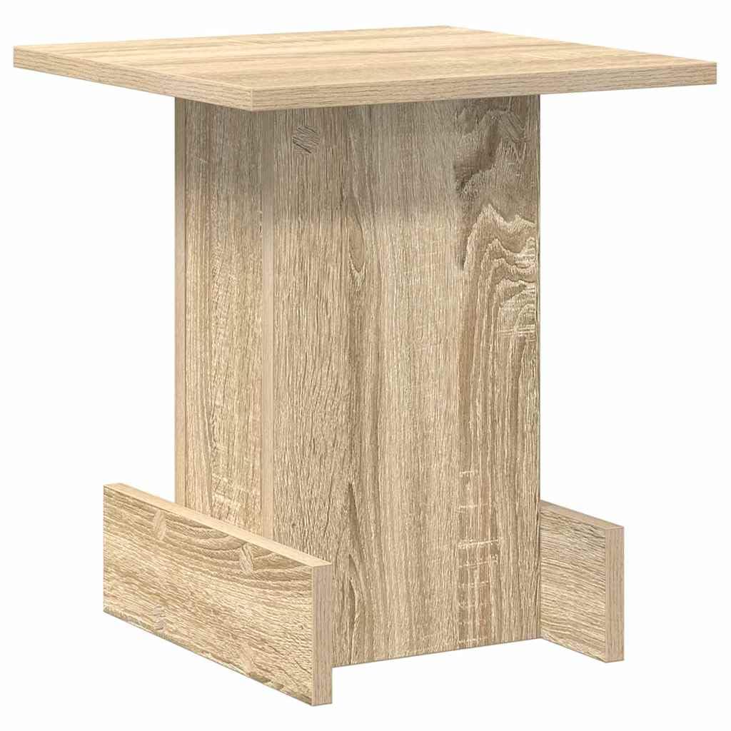 Tavolino in rovere Sonoma, 35,5 x 35 x 40 cm, con cassetto, per soggiorno, camera da letto, ufficio, moderno, salvaspazio, design organizer