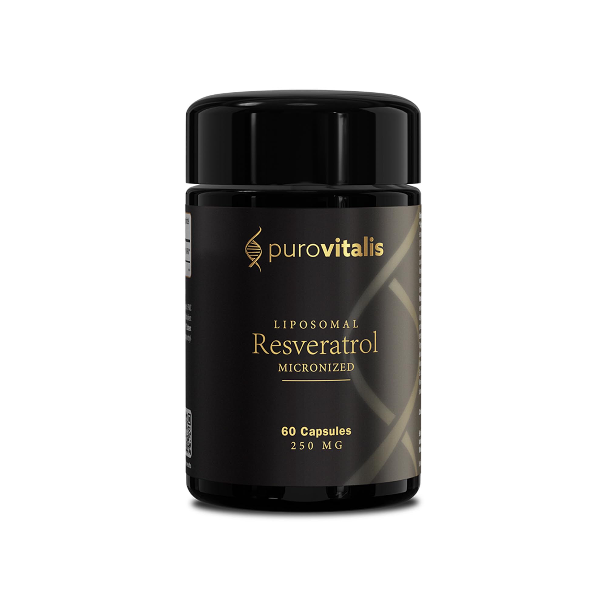 PUROVITALIS Liposomales Trans-Resveratrol 250mg, mikronisiert, 60 Kapseln