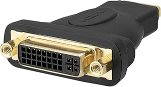 Cmple - DVI-D Female to HDMI Female Adapter, High Speed HDMI Female To DVI Female Coupler, DVI-D (24+1) Female to HDMI Female Adapter