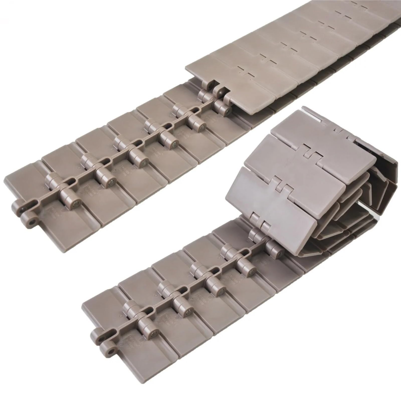 Cinta transportadora 820-K400 101,6mm cadena de transmisión POM bisagra única placa de cadena superior plana