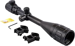 6-24x50 Rifle Scope, Waterproof, Illuminated Reticle, Clear Bright, Elevation Adjustable, fit 20mm Picatinny Mount - KUNOLASER