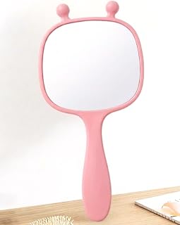 Cute Rectangle Travel Handheld Mirror with Comfy Handle for Makeup and touchup and Daily use Price In India