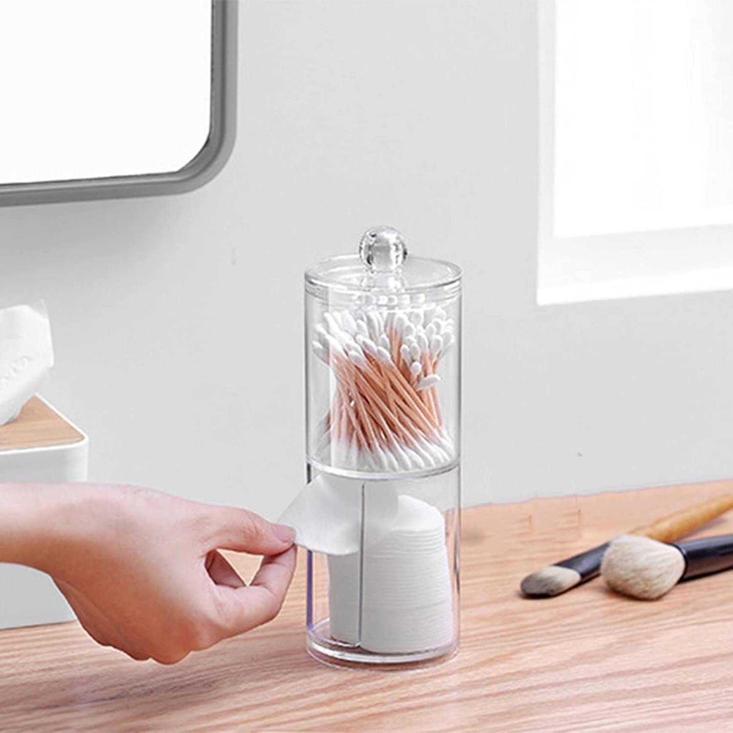 Ceramic Toothpicks Container ，Plastic Toothpick Case，Fashion Desktop Toothpick Holder Plastic Toothpick Holder Dispenser Cotton Swab Storage Box Home Toothpick Dispenser Chic