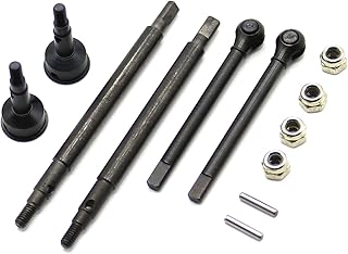 Mesimsple Steel TRX4M Front CVD Drive Shaft & Rear Driveshaft for 1/18 TRX4M RC Crawler