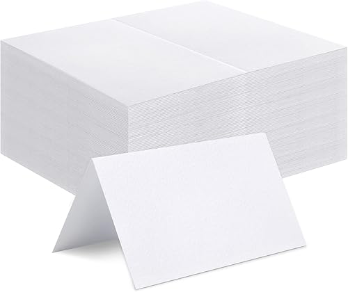 120 tarjetas de lugar, 2 x 3.5 pulgadas, en blanco, rellenable, para mesa de mesa, tarjeta de acompañante, tarjetas de lugar de boda para bodas,