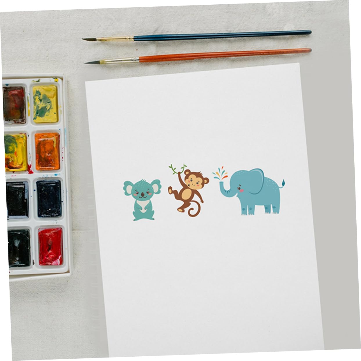 HAPINARY Papier Aquarelle Blanc Papier Épais pour Garçon et Filles, 100 Feuilles pour Dessin et Peinture, Coloriage à L’école la Maison
