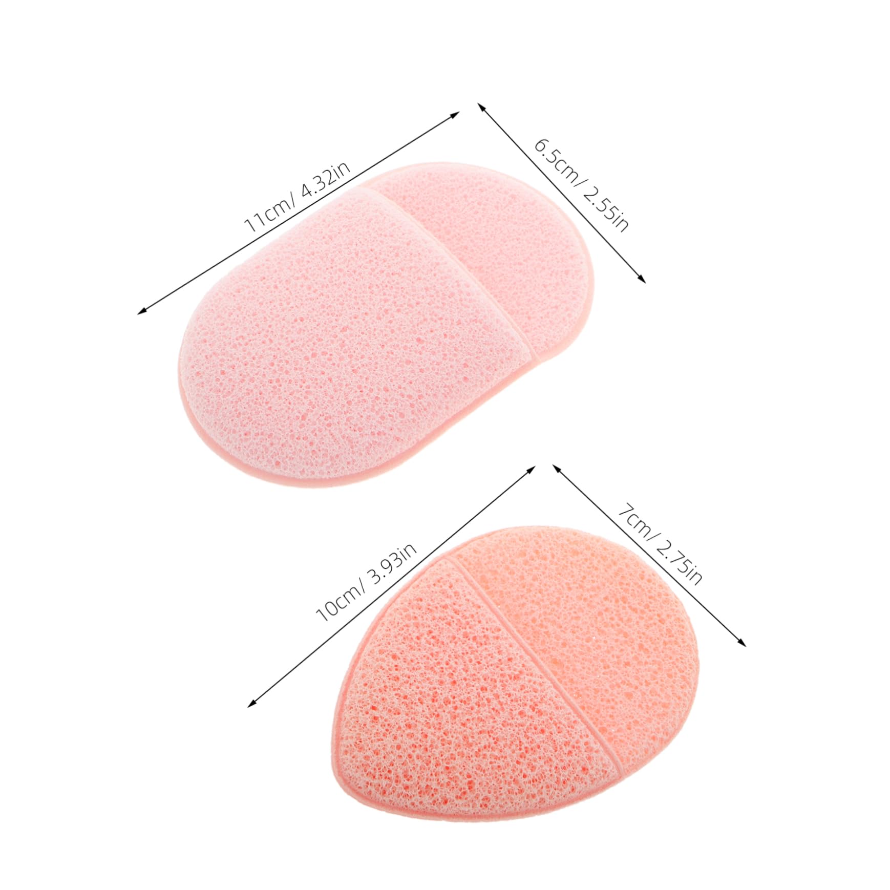 OATIPHO Face Washing Tool Gentle Facial Cleaning Supply Exfoliating Sponges Reusable Makeup Cleansing Pads