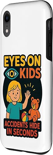 Miniatura 2 de Eyes on Kids Child Safety Gift for Moms, Granny, Grandad Case for iPhone XR