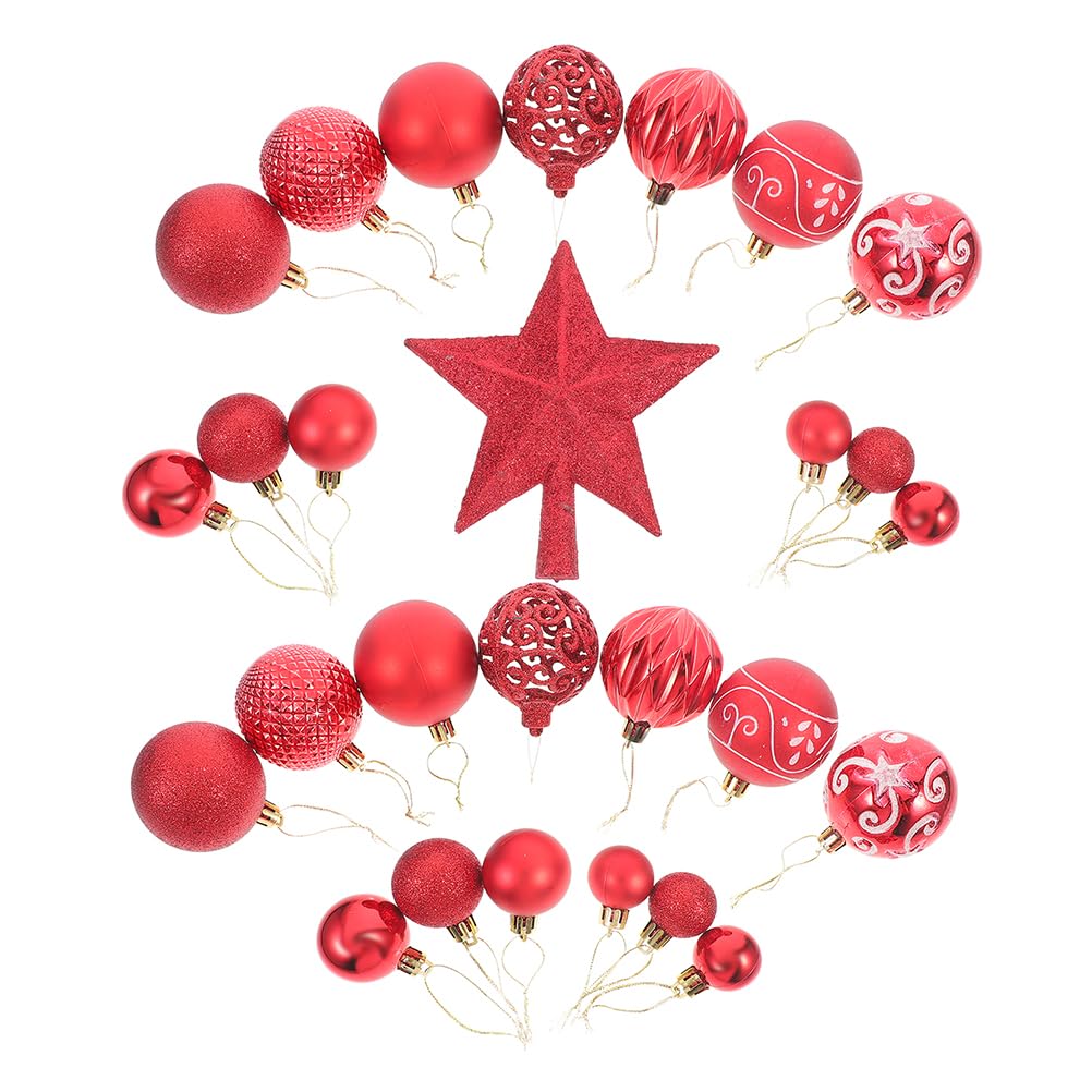 Housoutil Hängende Weihnachtskugeln Weihnachtsbaumkugeln Weihnachtsbaumdekor Weihnachtskugelanhänger Weihnachtsdekoration für Party