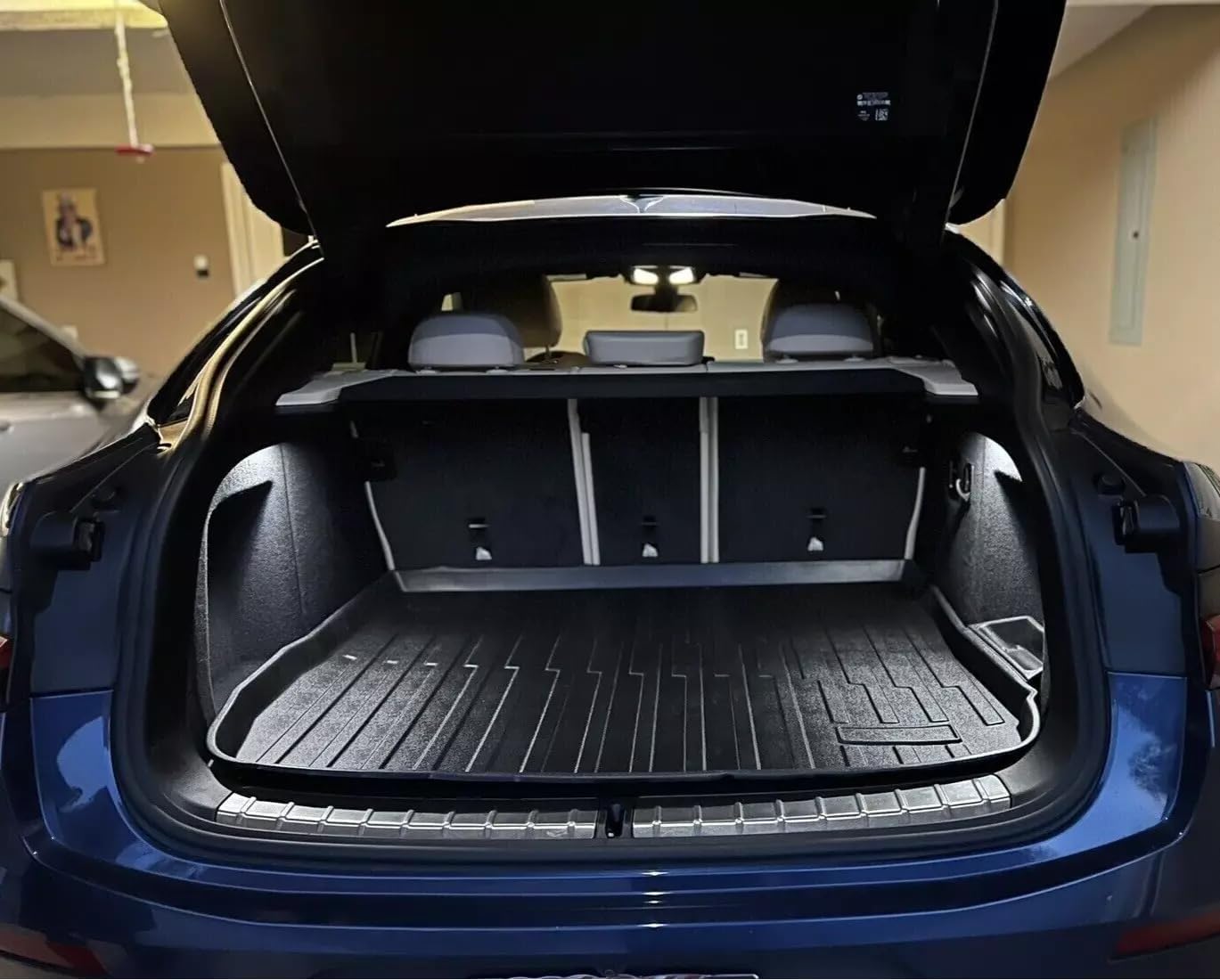 Floor Cargo Trunk Liner for BMW X4 X 4 2019-2025 – All-Season Weather-Resistant Liner with Raised Lip–Non-Slip Car Tray Mat Pad Boot–3D Shaped Laser Measured Premium Black Custom Fit