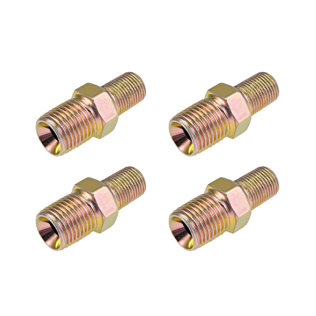 uxcell Reducing Pipe Fitting - Reducer Hex Nipple - 1/8 X 1/4 BSP Male Connector Zinc Finish Plating 4Pcs (B07ZVKY5Z9) Amazon Price History, Amazon Price Tracker