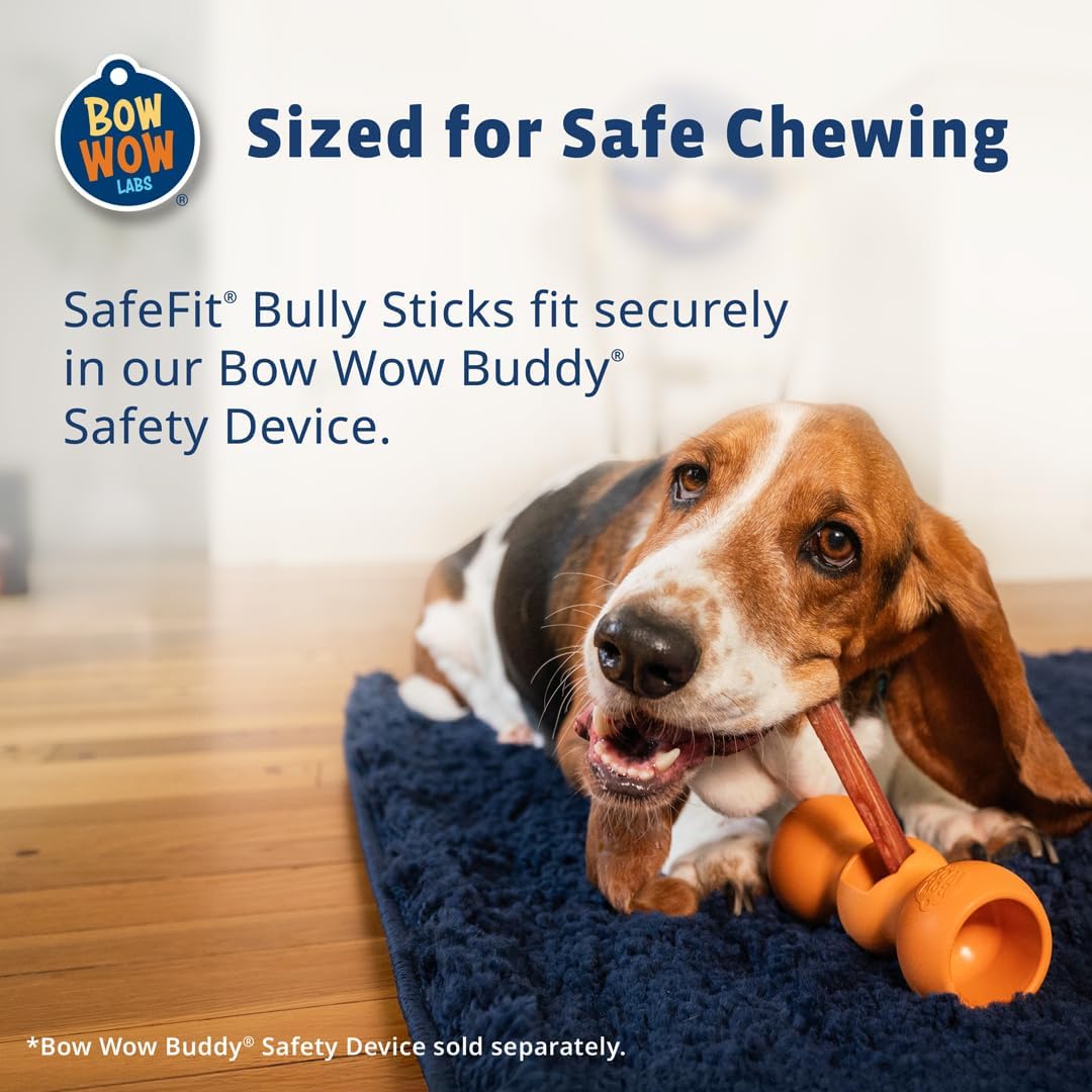 Bow Wow Labs 6" SafeFit 100% Beef Bully Sticks - 10 Pack (Jumbo)