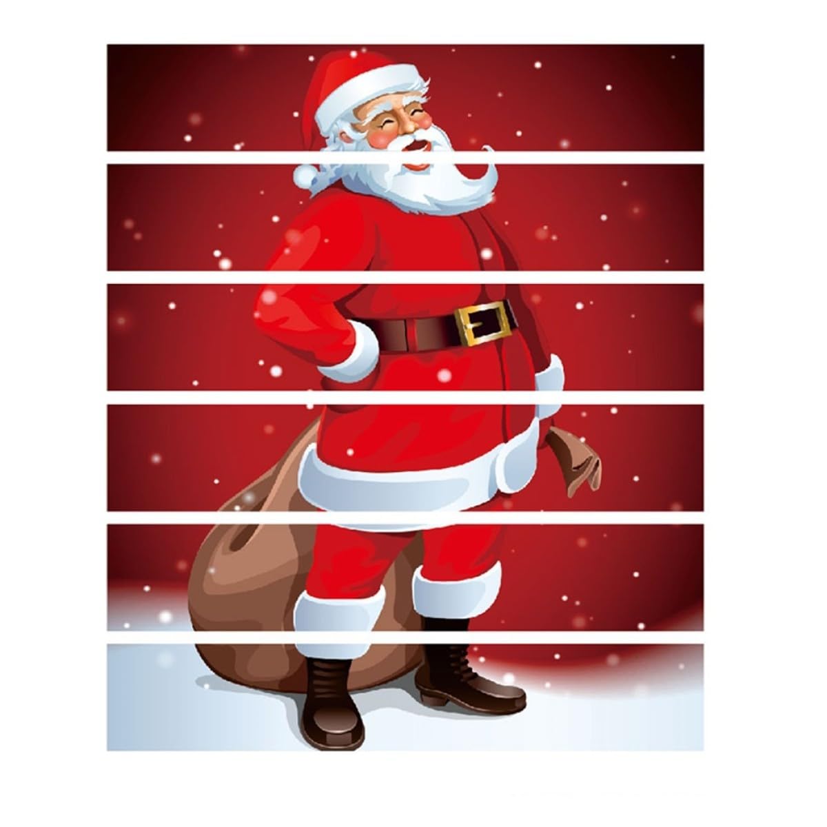 OSALADI 2pièces Autocollants De Noël Avec Père Noël Pour Décoration Escaliers Autocollants Adhésifs Non-fading Pour Intérieur Pour Maison Fêtes