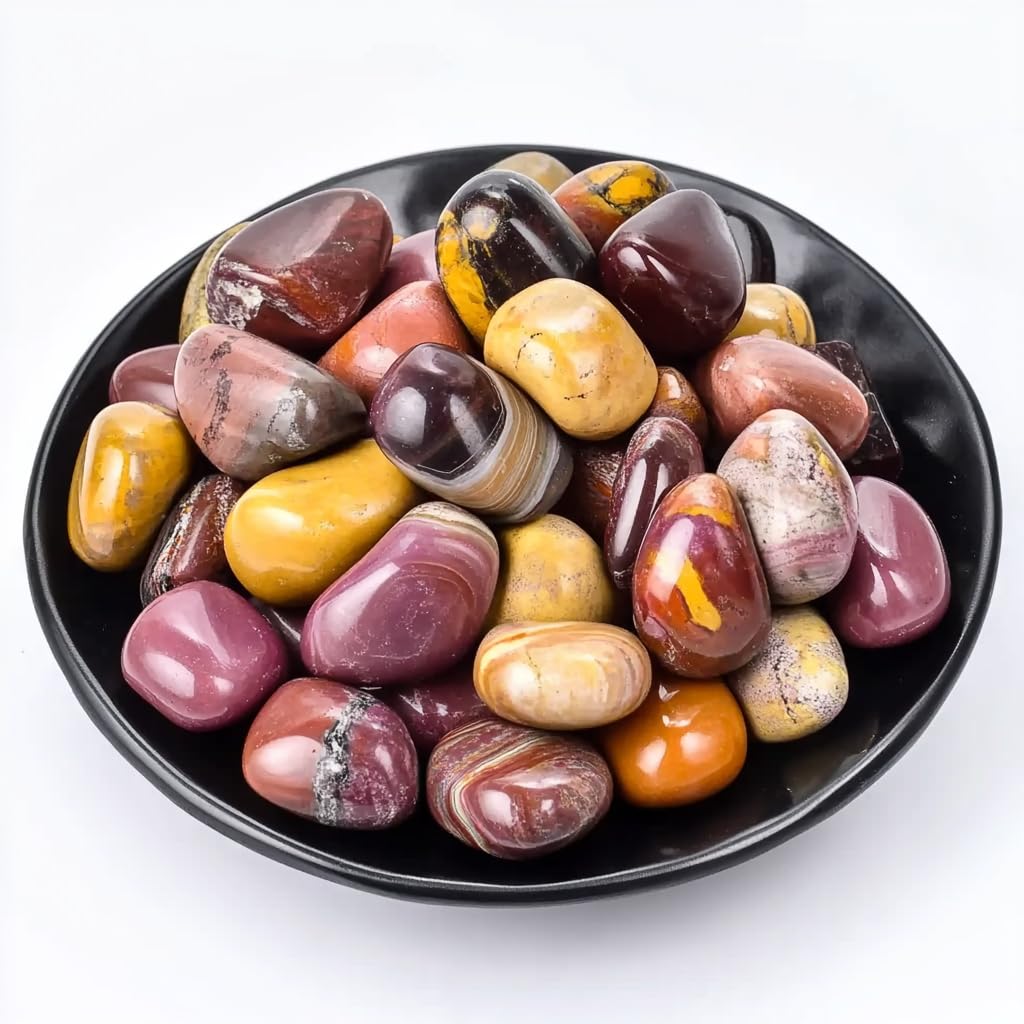 Amazon.com: SigMntun Mookaite Jasper Healing Crystal Stone Set