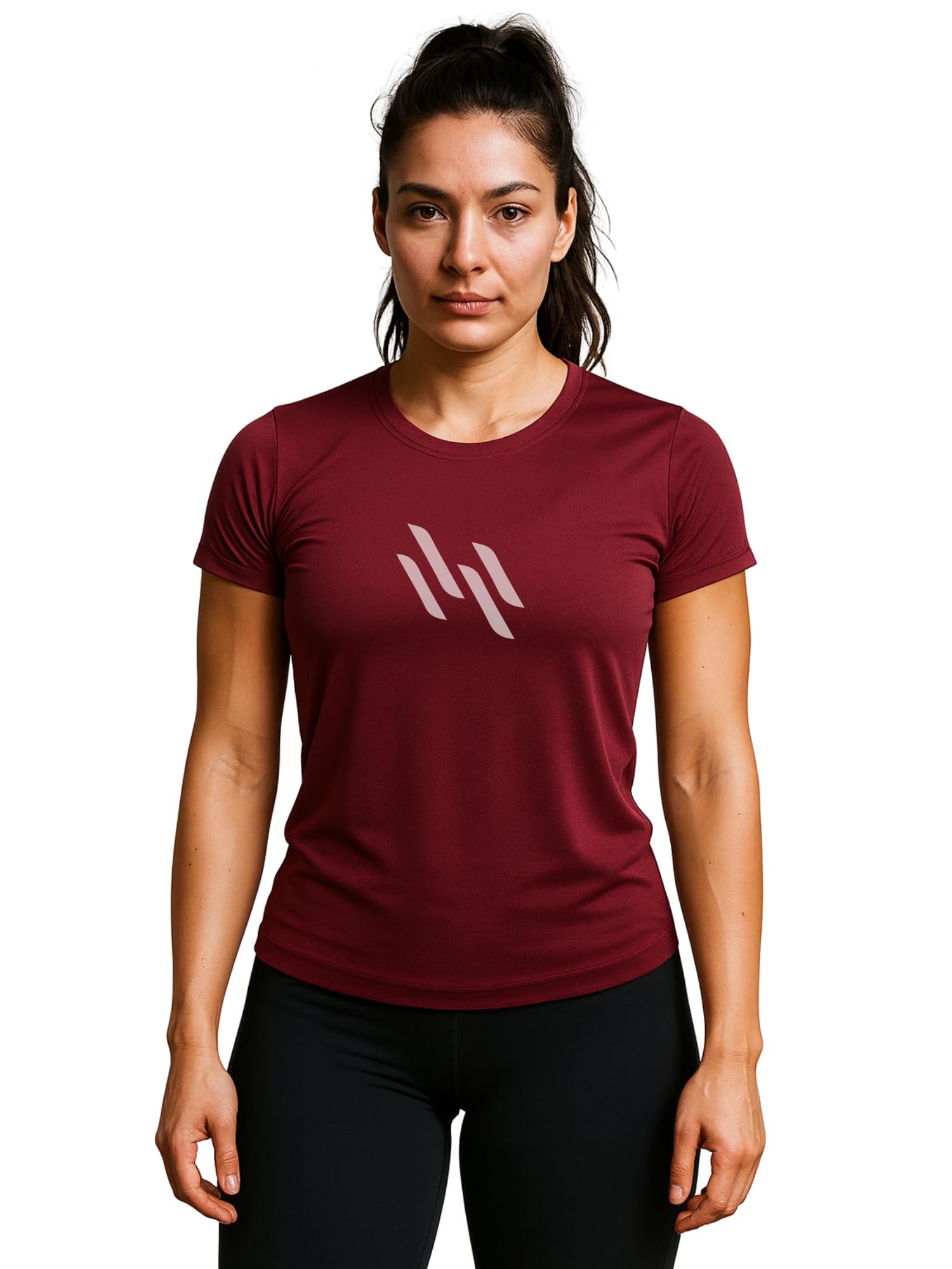 3Colors Women’s Sports T-Shirt | Quick-Dry Gym & Running Top | Stretchable Activewear for Workouts, Yoga & Training Wave LINE