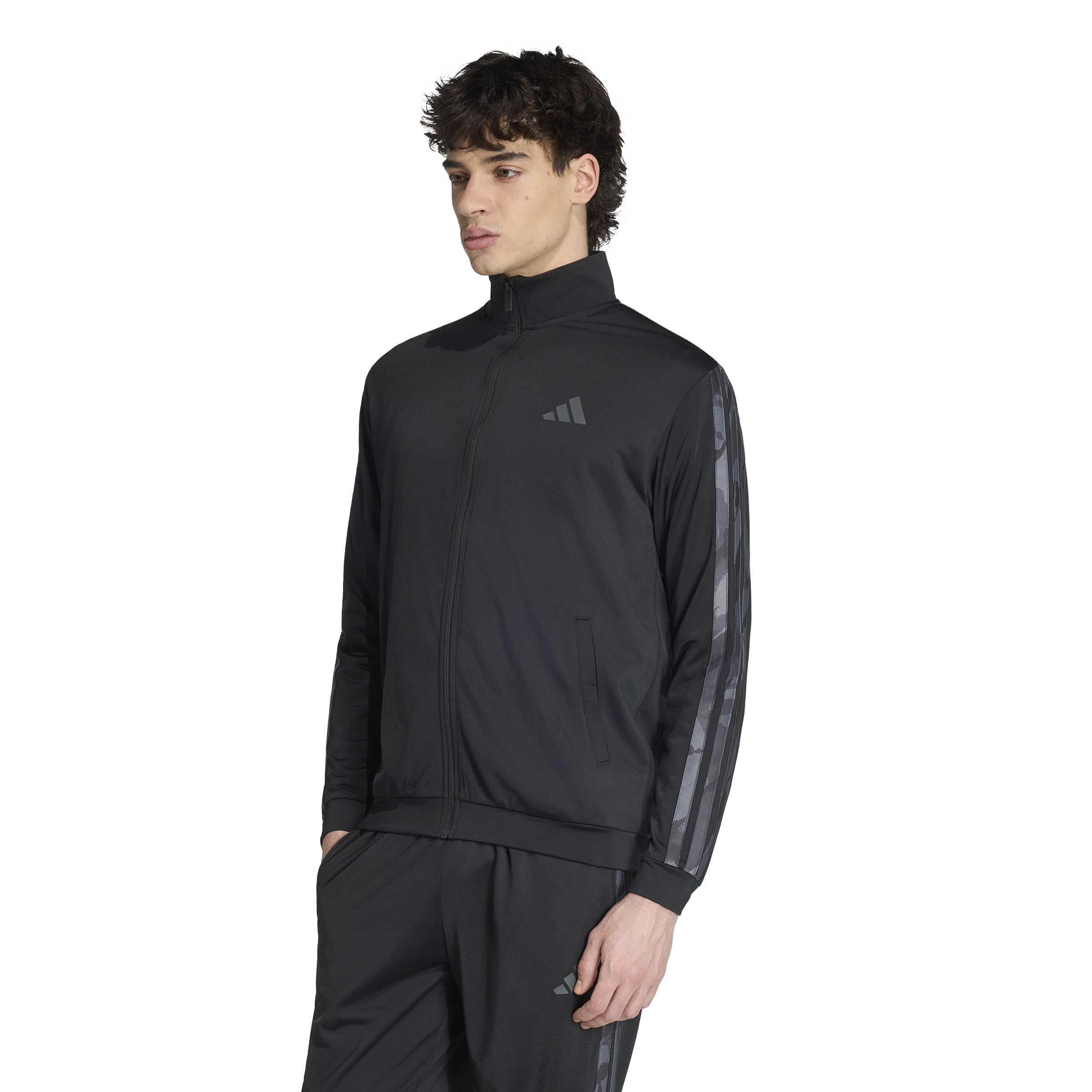 adidas 3-Stripes Regular Fit Camouflage Tracktop Sweatshirt à Capuche Homme (Lot de 1)