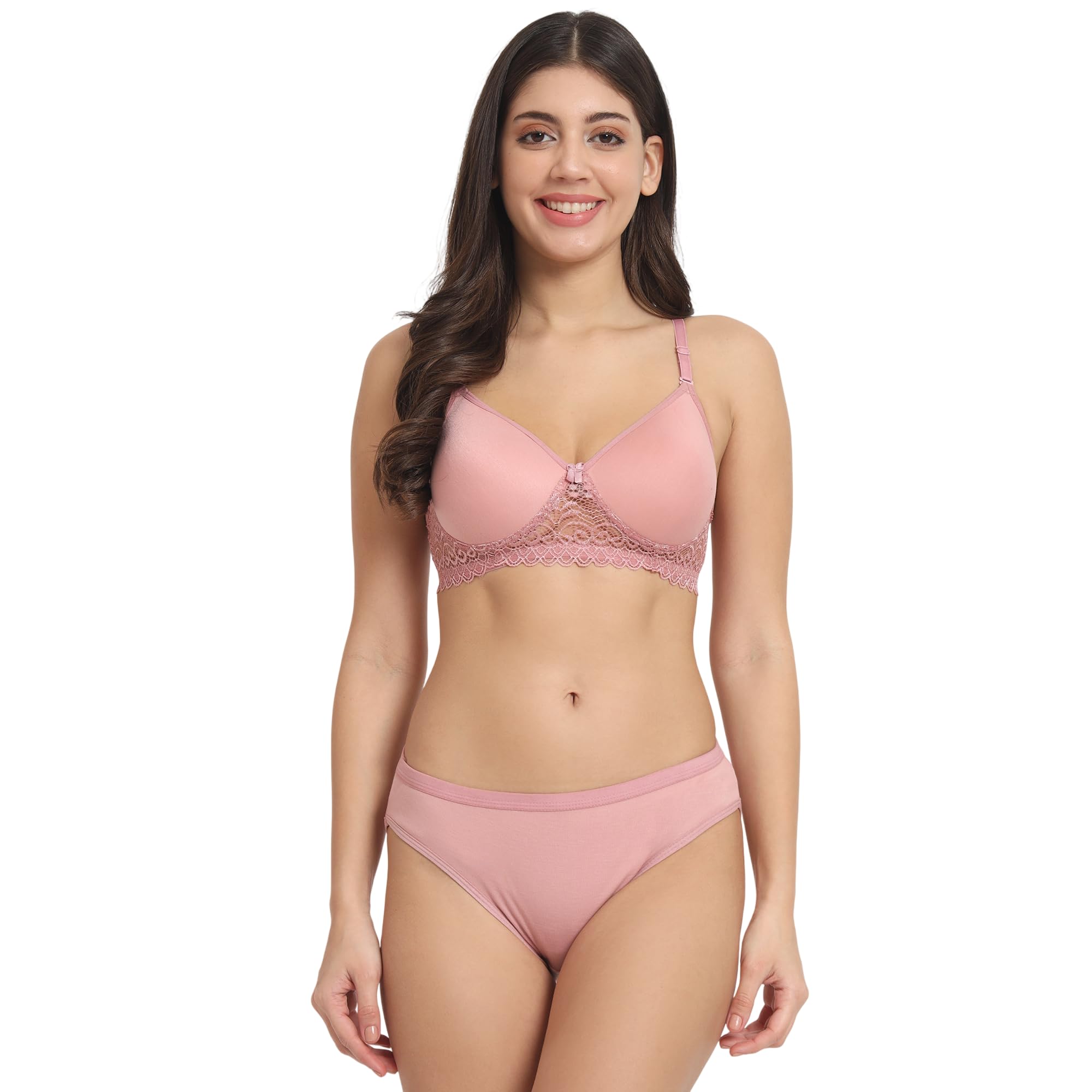 rubymond Women' s Premium Lightly Padded Bra Panty Set-picture-21