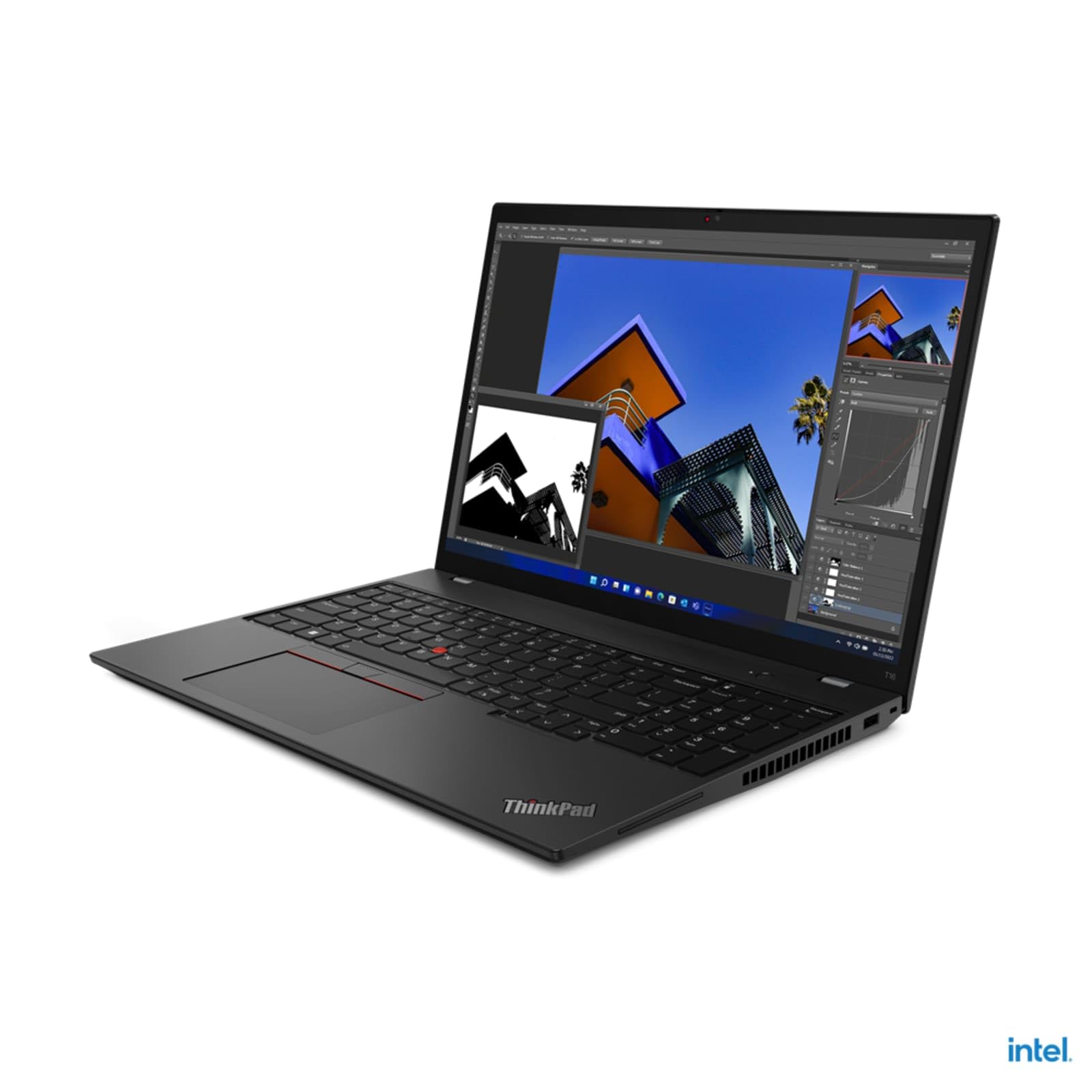 Lenovo ThinkPad T16 Gen 1 Intel Laptop (2022) | 16" 1920x1200 FHD+ | Core i5-1235U - Disco rigido SSD da 256 GB - 8 GB di RAM | 10 core @ 4,4 GHz Win 11 Pro Nero
