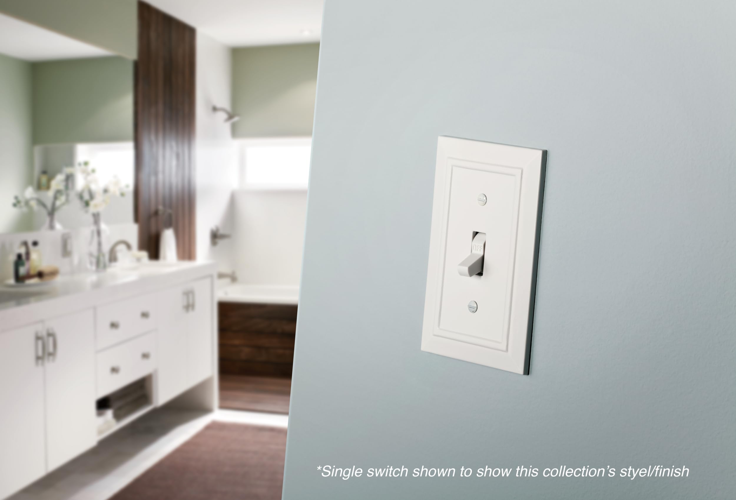 Franklin Brass W35242V-PW-C Classic Architecture Single Duplex Wall Plate/Switch Plate/Cover (3 Pack), White - Image 2