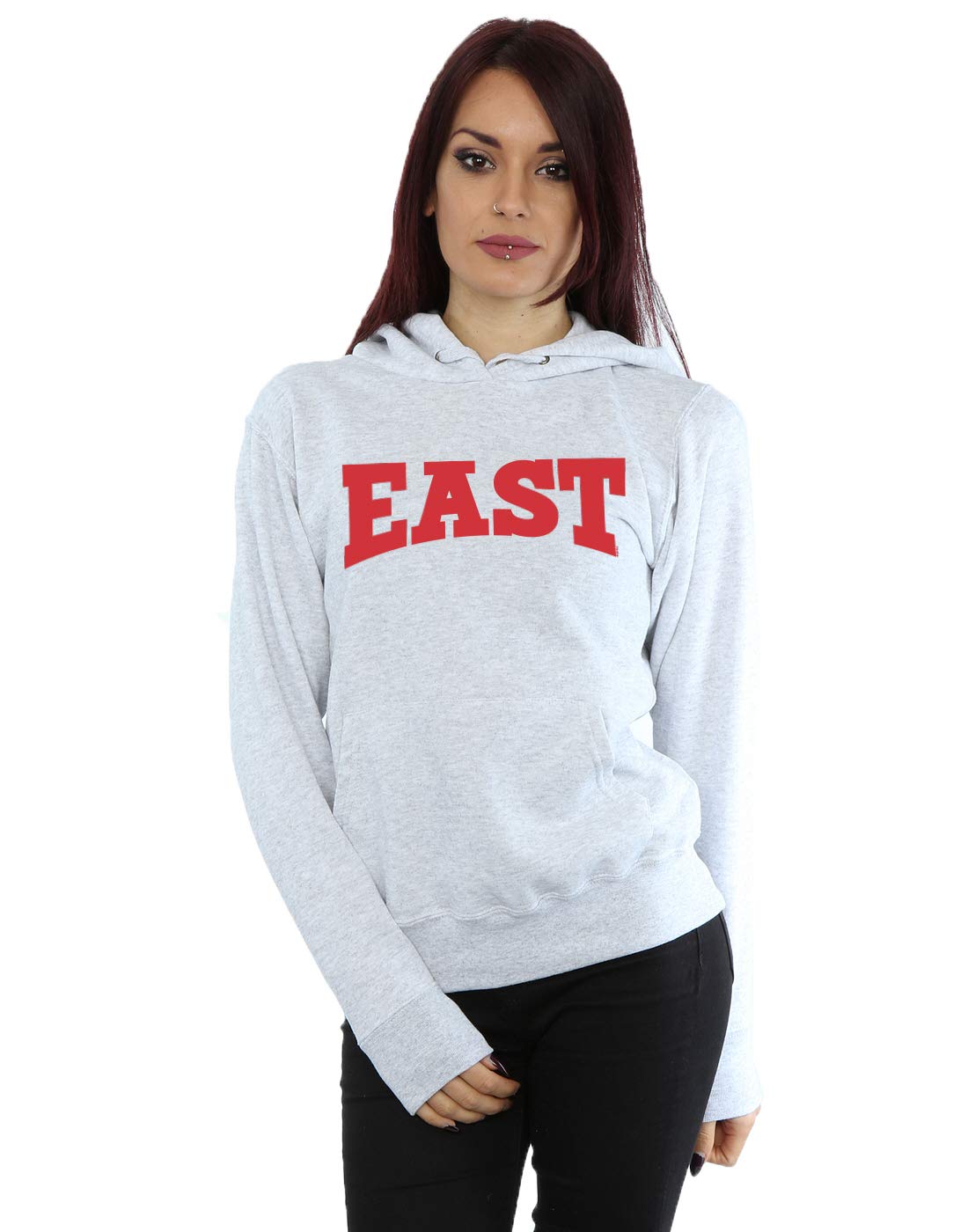 Disney Women's High School Musical The Musical East High Hoodie Sport Grey Medium