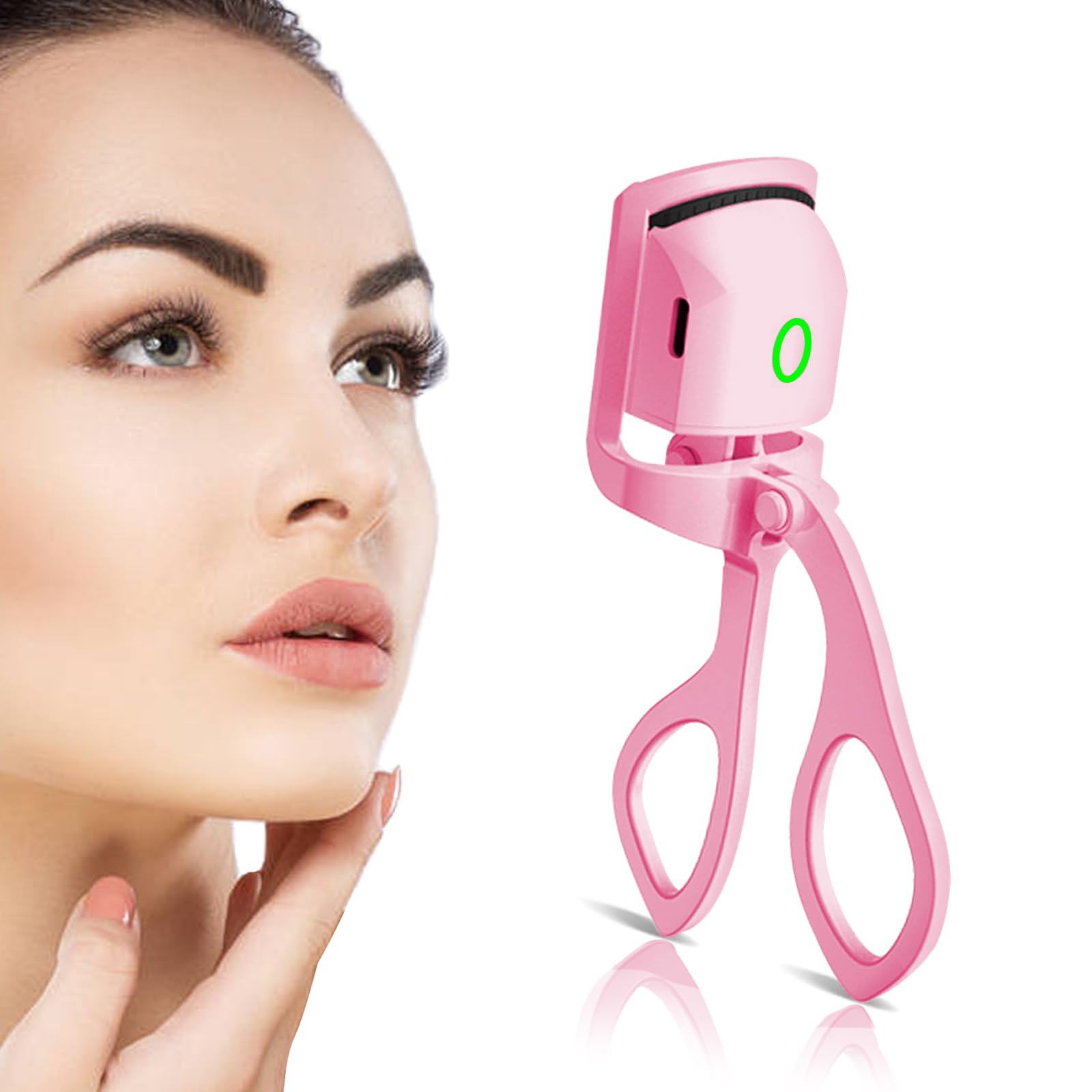 Heated Eyelash Curlers Ultimate Styling! Rapid Heat-up, USB Rechargeable, Temperature Control, Long-Lasting Curls, Safe Design