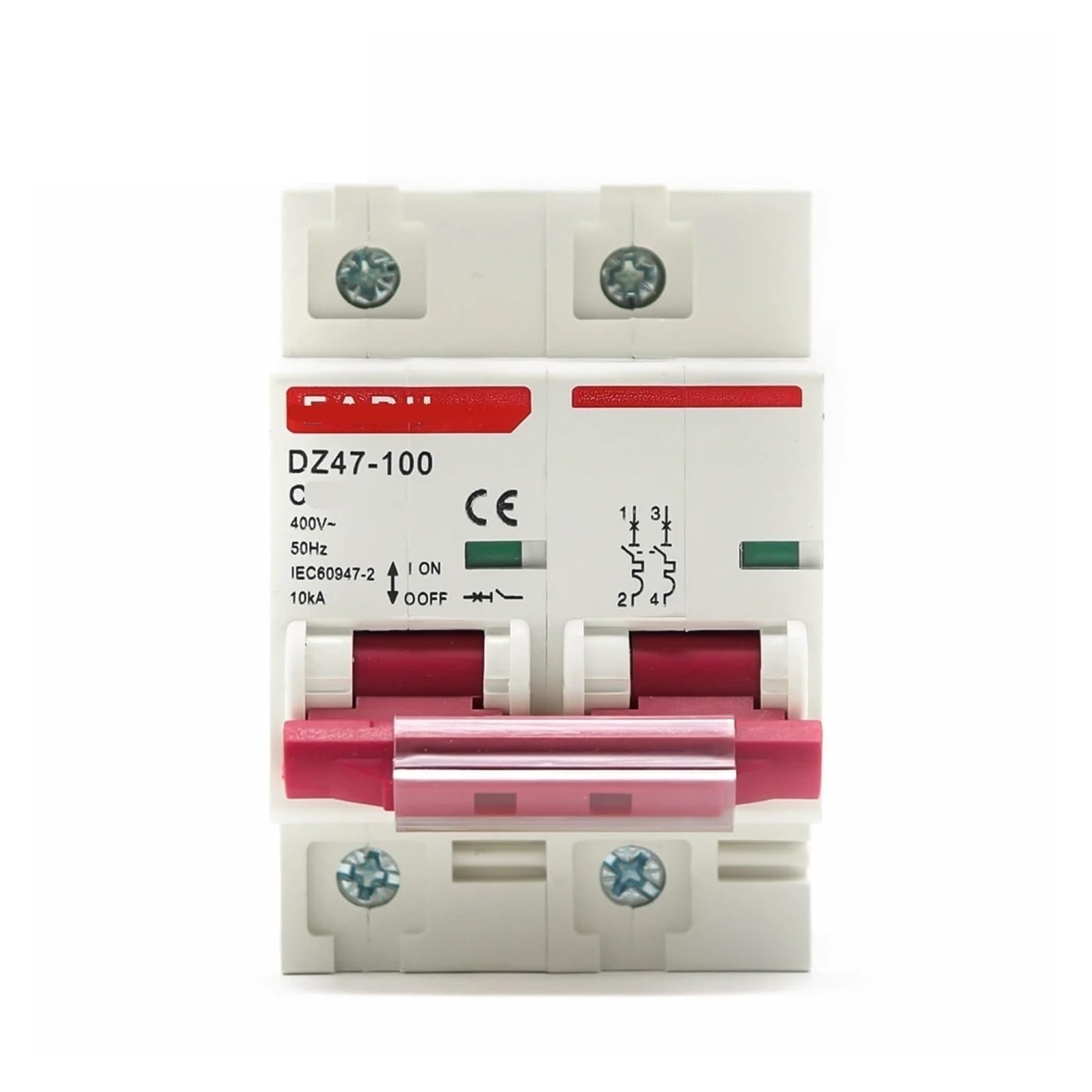 Disjoncteur miniature contre les surcharges électriques 80A bipolaire type C