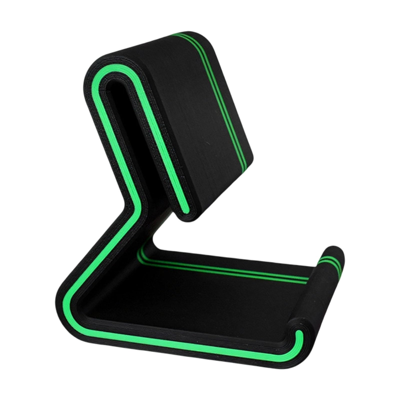 Tsophreniq A 3D Printed Phone Stand For Desk, Compact Holder With Fixed Viewing Tilt For Workstation, Dorm, Bedside Nd Travel Compact Mobile Holder Screen