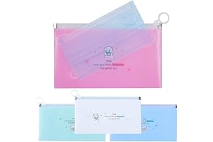 4PCS Face Cover Organizer Case Zipper Storage Bag Cosmetic Container Portable Mask...