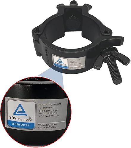 Abrazadera de truss Heavy Duty 2 pulgadas O Stage Light Hook Abrazadera/Luz de cabeza móvil Par Luz Foco Kit de truss / Acabado de aleación de Negro