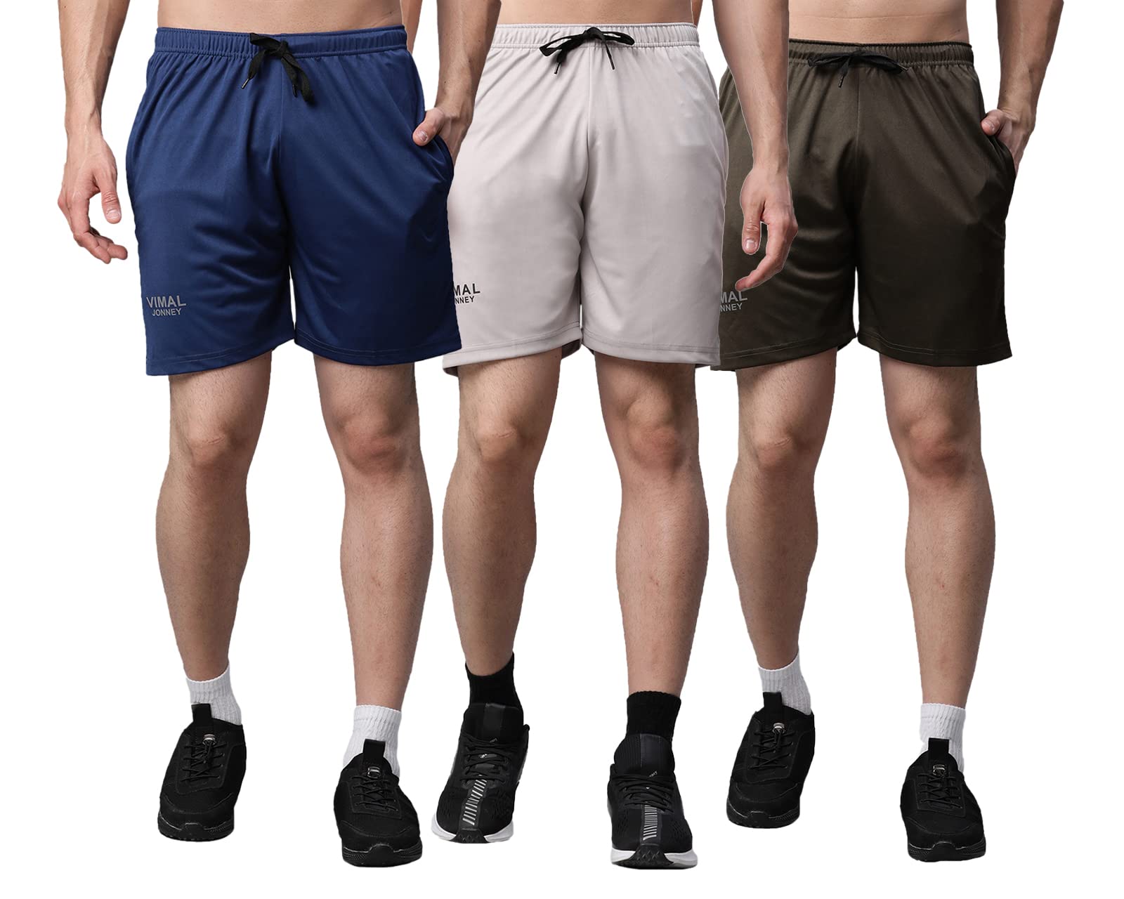 mack jonney Dryfit Solid Lycra Shorts for Men (Pack of 2)-Dryfit_D11_BLU_OLV_02-P-picture-29