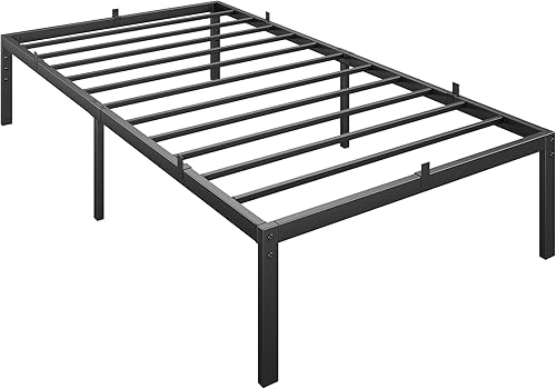 Miniatura 31 de IDEALHOUSE Marco de cama matrimonial de 6 pulgadas, no necesita somier, marco de cama de perfil bajo, plataforma de metal resistente de 6 pulgadas,