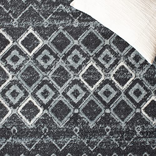 Tapete decorativo SAFAVIEH 9' x 12' Boho gris miniatura 6