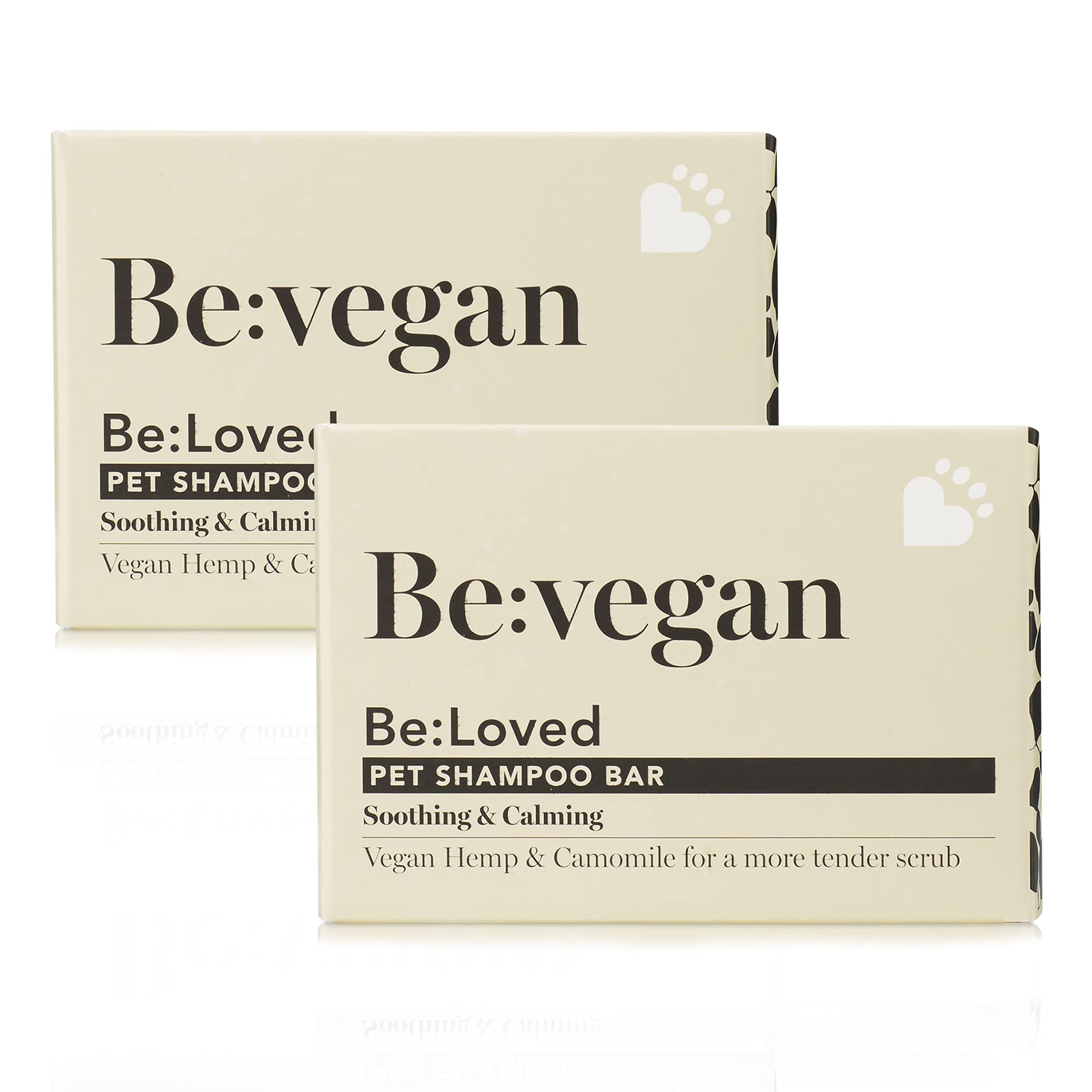 Be:Vegan – All Natural Dog Shampoo Bar 110g (2-Pack); Make Your Dog Smell Fresh and Clean; Made with Vegan Hemp and Chamomile to Soothe and Calm Your Pet's Problem Skin